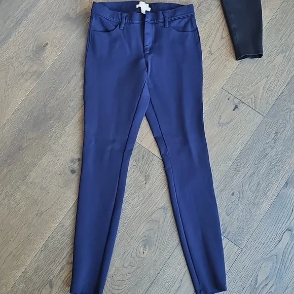 J.Crew Gigi Slim Ankle Pants Bundle Size 4 Black & Navy - Picture 3 of 11